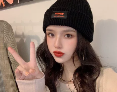 毛线帽子女冬季针织护耳地主帽潮韩版百搭情侣...