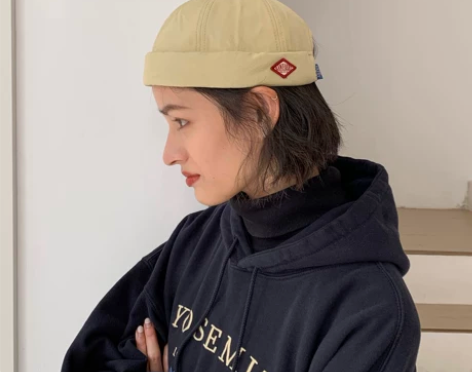 日本复古街头雅痞水手帽冷帽百搭无檐瓜皮帽地...