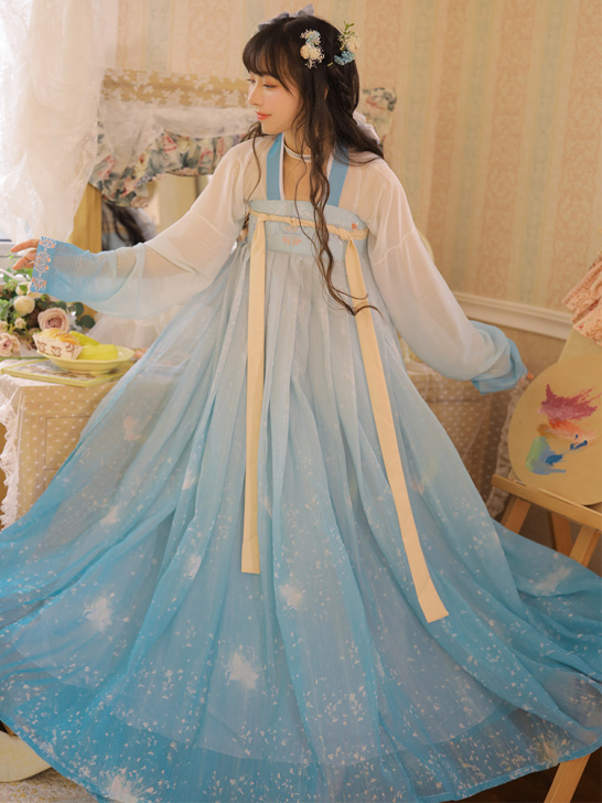 耀春原创汉服女夏沫中国风唐制齐胸襦裙日常古...