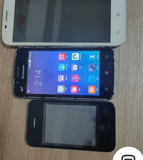 三个手机打包。联想a320T橙色如图功能完...