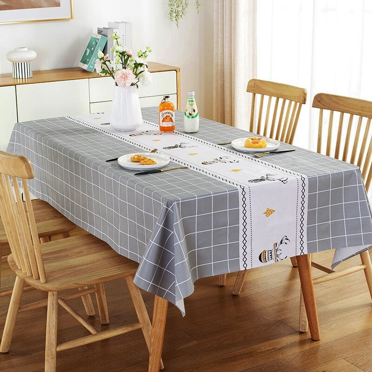 全新ins桌布防水防油防烫免洗pvc塑料台...