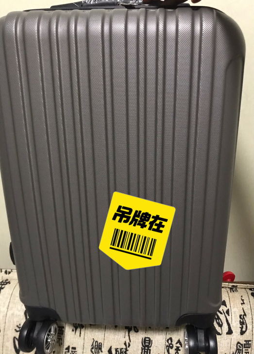 闲置全新20寸贝壳纹ABS拉杆箱行李箱