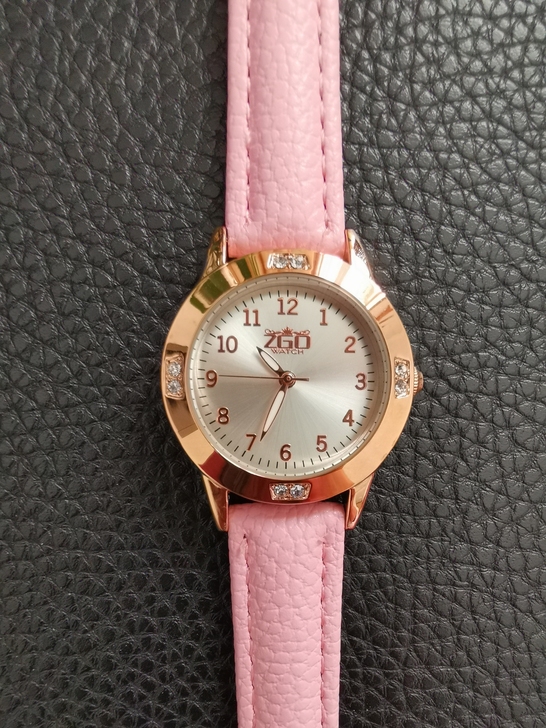 儿童学生手表玫瑰金色女装表 日本机芯石英腕...