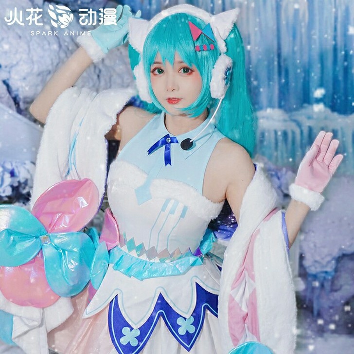 【现售】火花动漫初音未来cos服魔法初音m...