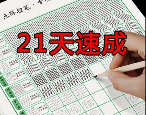 21天速成 字帖中学小学儿童控笔训练硬笔描...