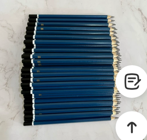 素描铅笔100支混装仅售29.8元，型号齐...