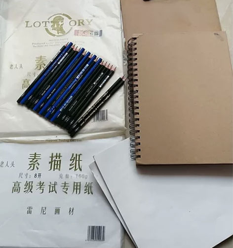 99新素描工具  铅笔素描纸速写本速写板等...