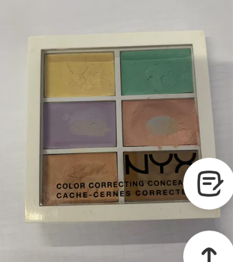 nyx6色六色遮瑕盘膏高光修容调色盘 美国...