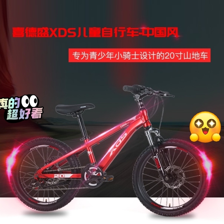 【实体店处理】喜德盛中国风儿童山地自行车中...