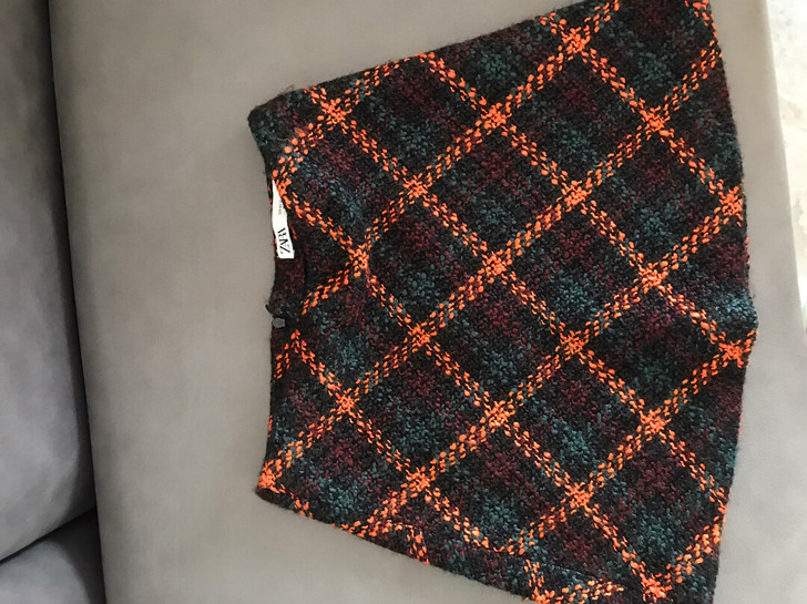 zara半裙小香风A字裙