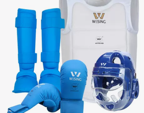 九日山空手道护具全套成人儿童头盔拳套护具连...