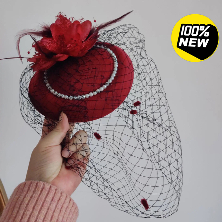 全新 夜上海礼帽头饰 旗袍配饰小礼帽女头饰...