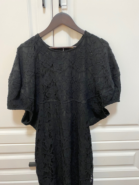 包邮，法式后背珠珠扣连衣裙，裙长100.