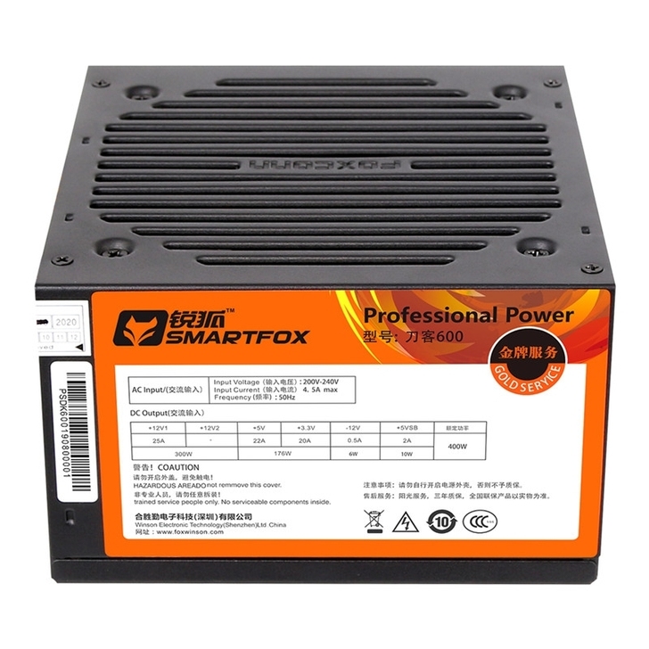 准备换500w电源,自用的400w电源闲置...