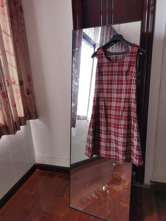 jk毛呢复古格子裙学生裙