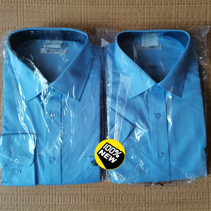 浅蓝色男士衬衫 公交工作服 全新