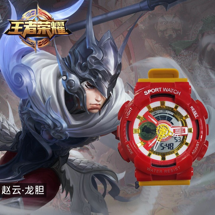 海贼王电子手表男韩版ins学院风女学生初中...