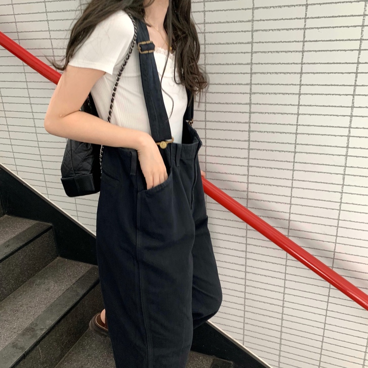 CUTEioi 虽然胖胖但很可爱 背带牛...