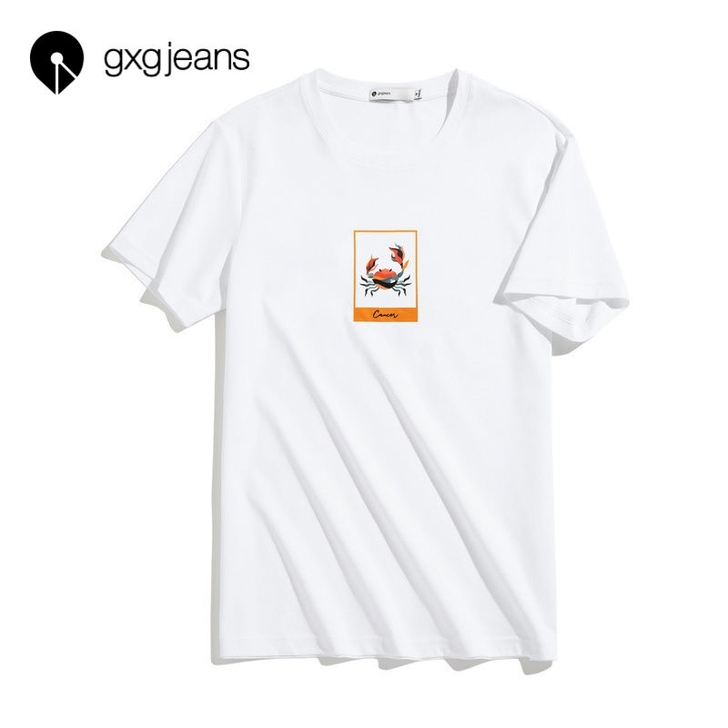 L码*gxg.jeans男装 男士休闲圆领...