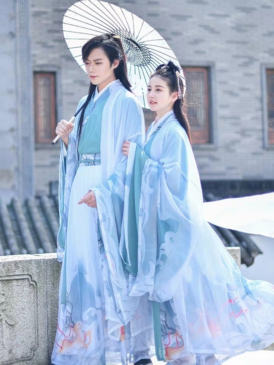 正版如梦霓裳汉服 鹿鸣汉服 中国风 交领齐...