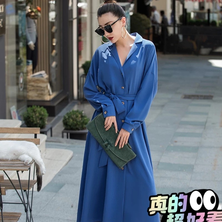 威娅纪新款连衣裙时尚衬衫法式裙