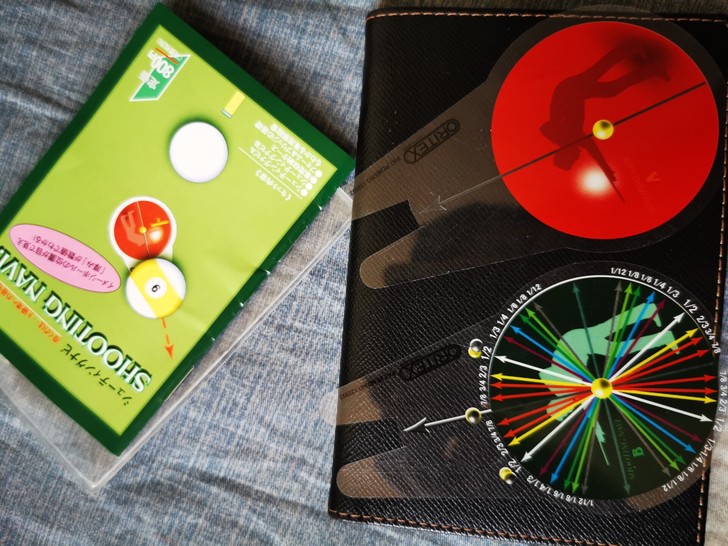 台球 假想球瞄准训练贴 日本货