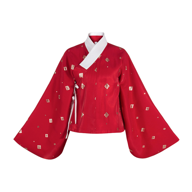 十三余 汉服 红色短褂 适合年节