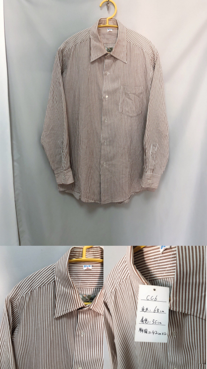 简约衬衫 条纹男衬，男士长袖衬衫，地摊神器
