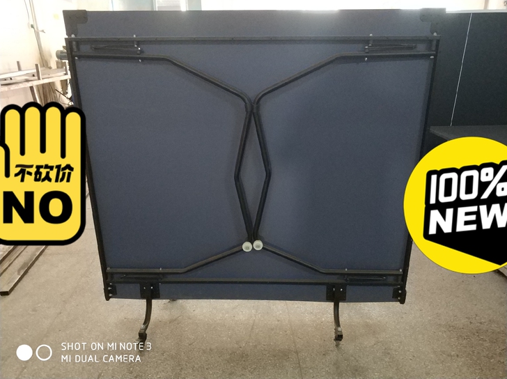 闲置一台双折乒乓球台，收折方便，不占空间，...