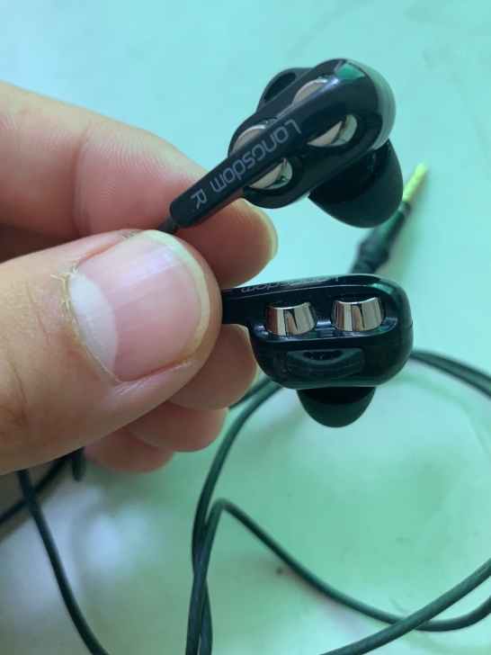 兰士顿D4 重低音炮四核双动圈入耳式耳机