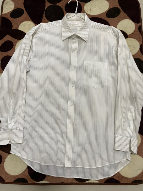 雅戈尔 youngr男士，条纹白色长袖衬衫...