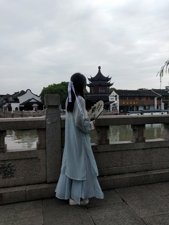 池夏 若上蝶廖:鹂若 原创改良汉服宋制宋裤...