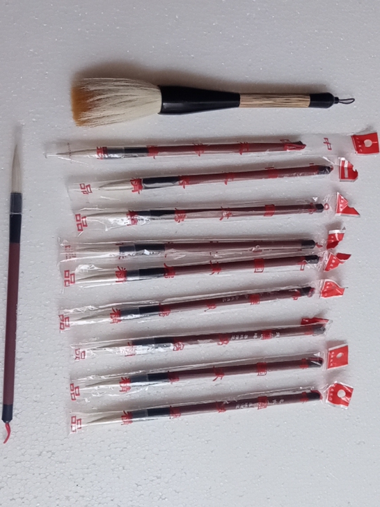 纯羊长峰毛笔，善琏湖笔，三元一支，五支包邮