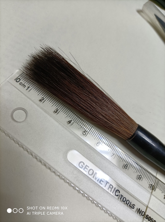 老毛笔，熊尾老毛笔，周虎臣熊尾勾线，所剩不...