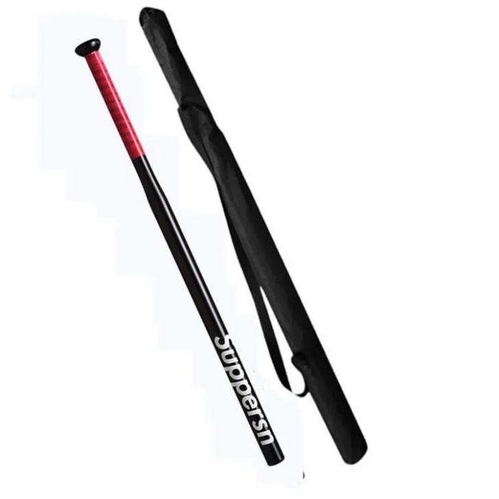 合金钢棒球棒车载防身棒球棍磨砂哑光黑加粗加...