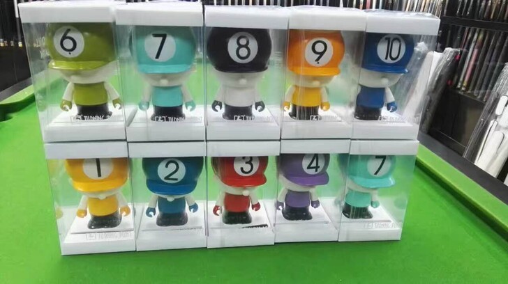 香港TP新款幸运公仔搪胶材质存钱罐 台球奖...