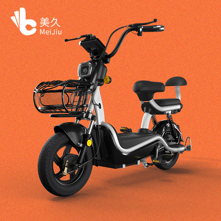 美久新国标电动车48v锂电池小型电车电动自...