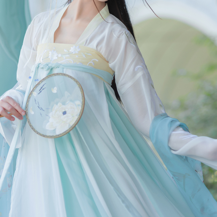 【浣颜】如梦霓裳原创汉服女装6米摆渐变对襟...