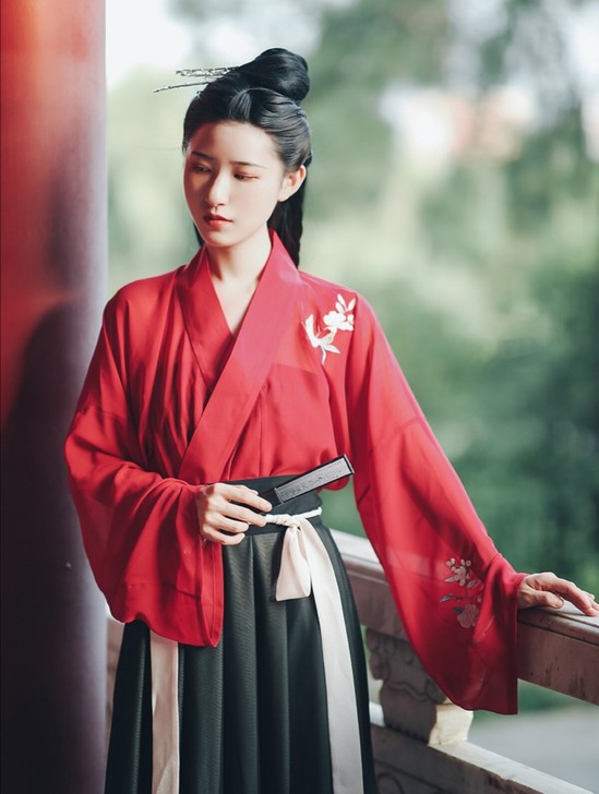 缘起:杏荟 池夏原创改良汉服汉元素 交领齐...