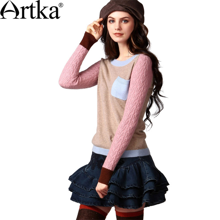 阿卡新款奢华羊绒衫