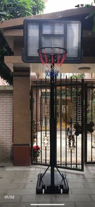 9成新篮球架类型：成人青少年球架可升降