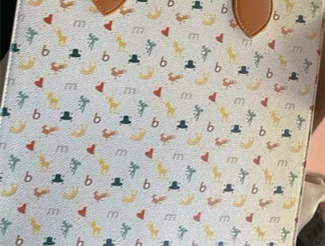 不莱玫 老花托特包 白色 全新带包装 带盒...