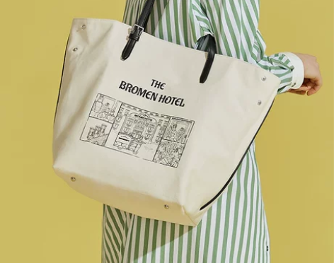 不莱玫大容量托特包2022新款百搭单肩帆布...