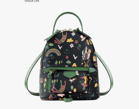 不莱玫2017新款女士包包休闲百搭迷你双肩...