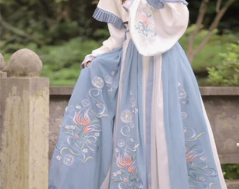 玉术正品汉服女妙菡原创晋制齐腰交领襦裙春夏...