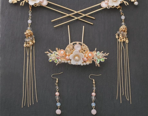 【全套13.9】发冠发簪发梳打包/排簪/汉...