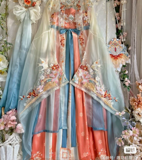 玉术【山海如梦】原创汉服女诃子裙重工刺绣改...