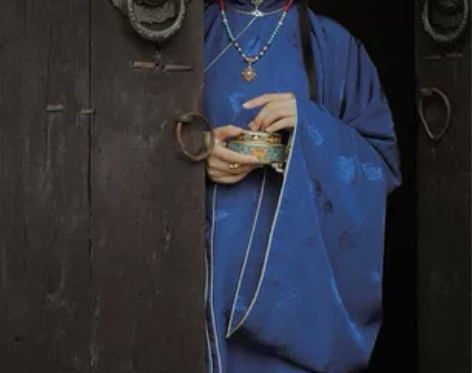 兰若庭汉服太平有象秋冬圈金立领斜襟长袄 感...