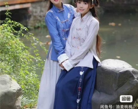 兰若庭 立领基友装 汉服 流年 l码整套...