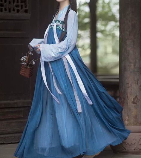 桔屿阿司南汉服女正品原创唐制对襟齐胸襦裙大...